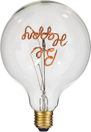 GloboStar LED крушка 4W 180mm за фасунга E27 и форма G125 Розов 340лм Димируем