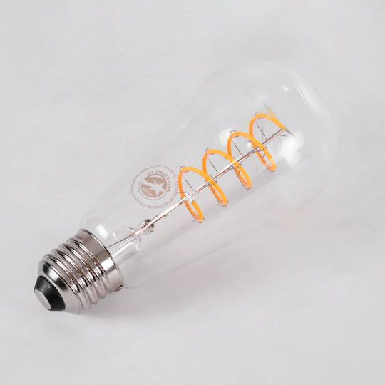 GloboStar LED Bulb 6W 145mm for Socket E27 and Shape ST64 Warm White 510lm Dimmable