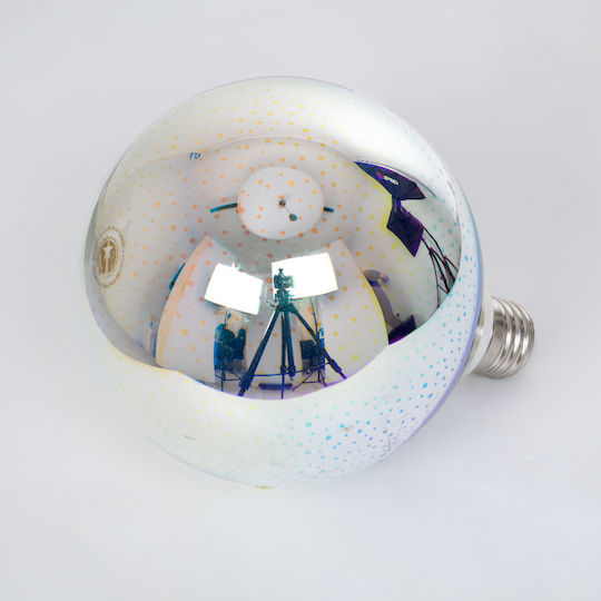 GloboStar Galaxy Extreme Glass LED крушка 5W 180mm за фасунга E27 и форма G125 Топло бяло 300лм