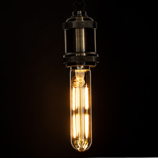 GloboStar Λάμπα LED 4W 135mm για Ντουί E27 και Σχήμα T30 Θερμό Λευκό 360lm Dimmable