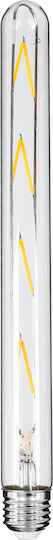 GloboStar Λάμπα LED 8W 300mm για Ντουί E27 και Σχήμα T30 Θερμό Λευκό 880lm Dimmable