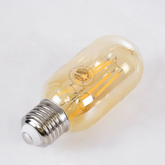 GloboStar Edison Retro Λάμπα LED 4W 110mm για Ντουί E27 και Σχήμα T45 Θερμό Λευκό 420lm Dimmable