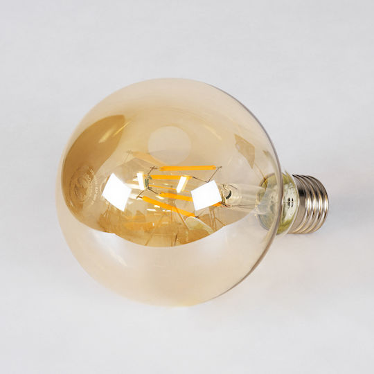 GloboStar LED-Lampe 4W 137mm für Fassung E27 und Form G95 Warmes Weiß 420lm Dimmbar