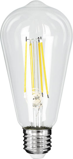 GloboStar LED Bulb 4W 145mm for Socket E27 and Shape ST64 Natural White 840lm Dimmable
