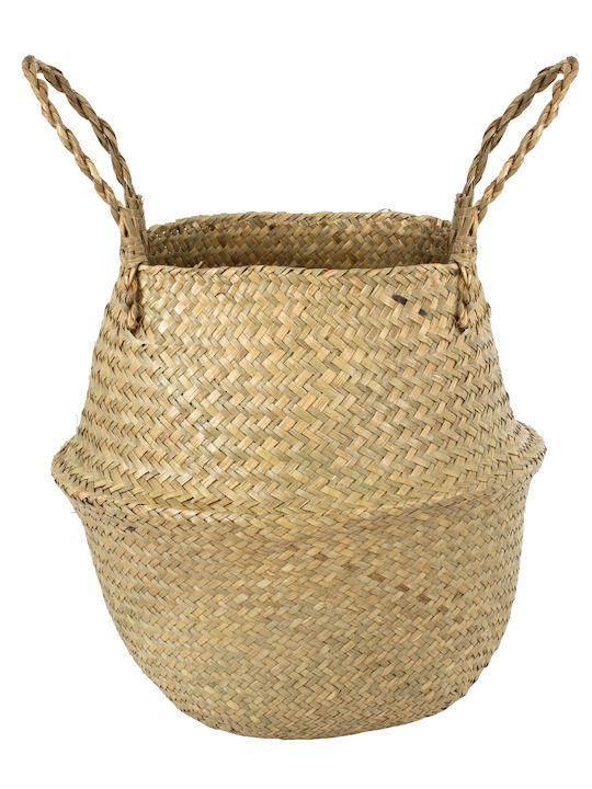 GloboStar Ibiza Planter Wicker Beige 33x33x40cm.