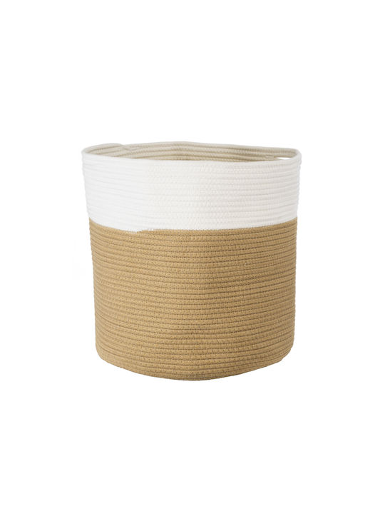 GloboStar Palawan Planter Fabric Beige 35x35x38cm.