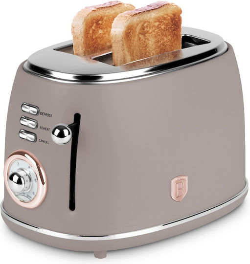 Berlinger Haus Toaster 2 Slots 850W Brown