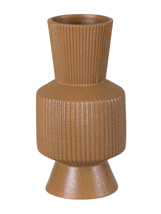 GloboStar Decorative Vase Amalfi Orange 7.5x7.5x20cm