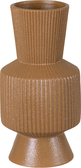 GloboStar Decorative Vase Amalfi Orange 7.5x7.5x20cm