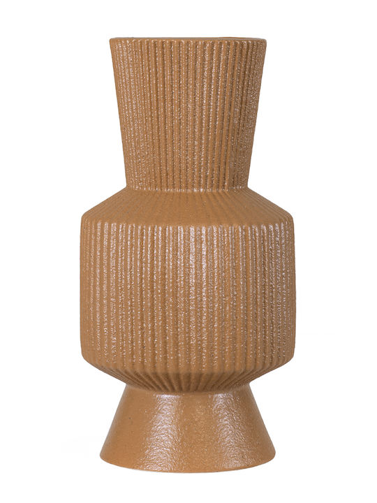 GloboStar Decorative Vase Amalfi Orange 7.5x7.5x20cm