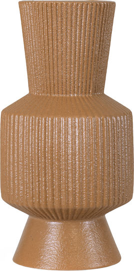 GloboStar Decorative Vase Amalfi Orange 7.5x7.5x20cm
