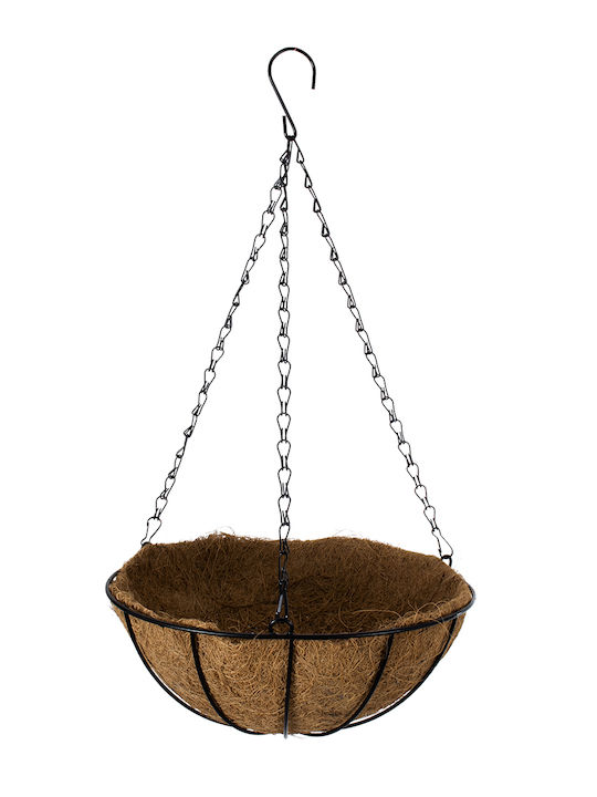 GloboStar Salamina Hanging Planter Metal Brown 30x30x15cm.