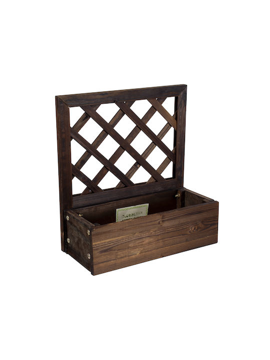 GloboStar Sikinos Planter Box Lemn Maro
