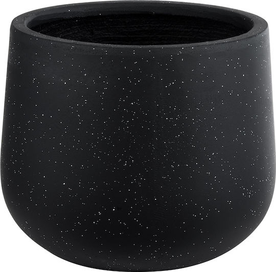 GloboStar Mayfair Κασπώ Πολυεστερικό Μαύρο με Βάση 25x25x30εκ.