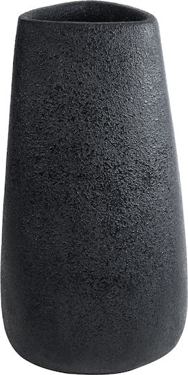 GloboStar Chloe Planter Polyester Black with Stand 45x45x90cm.