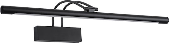 GloboStar Laura Modern Leuchte Badezimmer mit Integrierter LED und Neutralweißes Licht Schwarz 60x13cm