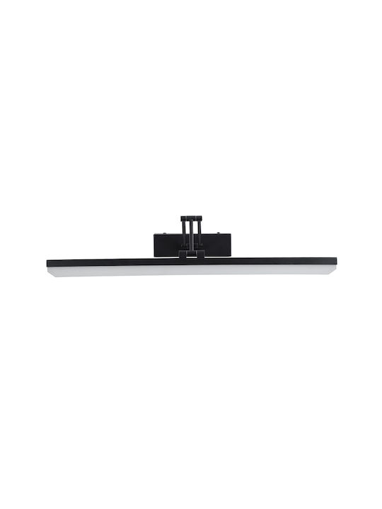 GloboStar Mara Modern Wandleuchte mit Integrierter LED und Natürliches Weiß Licht Schwarz 60x13cm