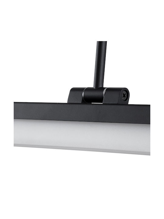 GloboStar Mara Modern Wandleuchte mit Integrierter LED und Natürliches Weiß Licht Schwarz 60x13cm