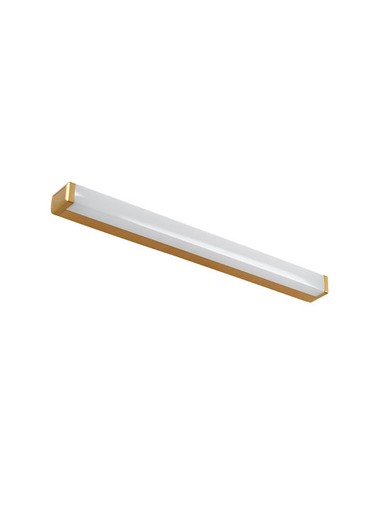 GloboStar Renata Modern Lamp Bathroom with Integrated LED and Natural White Light Copper 60x5.5cm