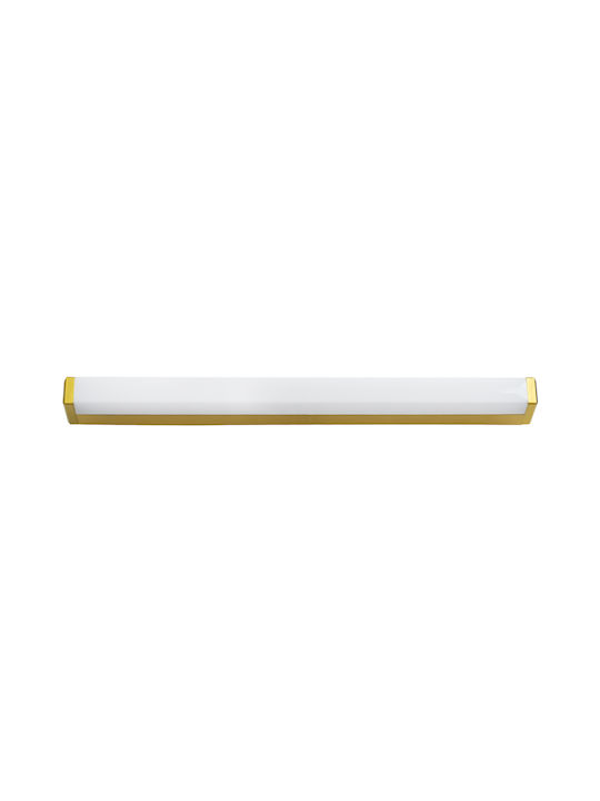 GloboStar Renata Modern Lamp Bathroom with Integrated LED and Natural White Light Gold 60x5.5cm