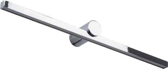 GloboStar Rosa Modern Lamp Bathroom with Integrated LED and Natural White Light Silver 15x7cm