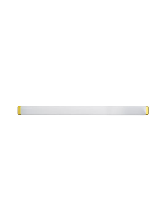 GloboStar Renata Modern Lamp Bathroom with Integrated LED and Natural White Light Gold 60x5.5cm