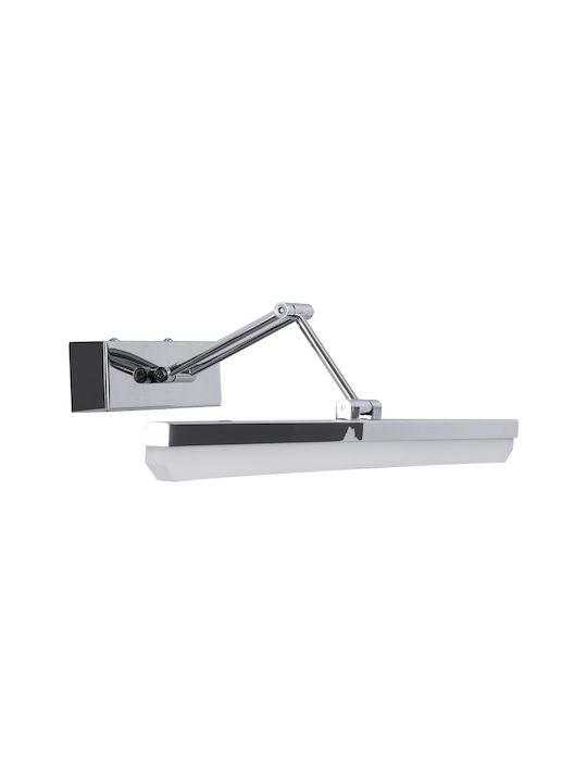 GloboStar Mara Modern Wandleuchte mit Integrierte LED und Natürliches Weiß Licht Silber 60x13cm