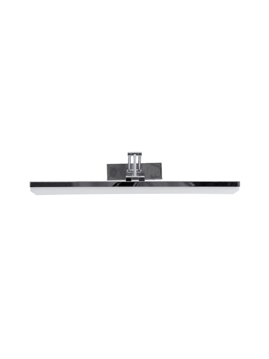 GloboStar Mara Modern Wandleuchte mit Integrierte LED und Natürliches Weiß Licht Silber 60x13cm