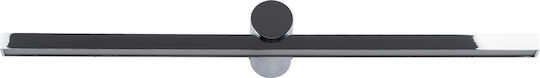 GloboStar Rosa Modern Lamp Bathroom with Integrated LED and Natural White Light Silver 15x7cm