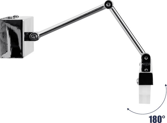 GloboStar Mara Modern Lampa De Perete Tablou Cu LED Integrat Și Lumină Alb Natural Argintie 60x13cm