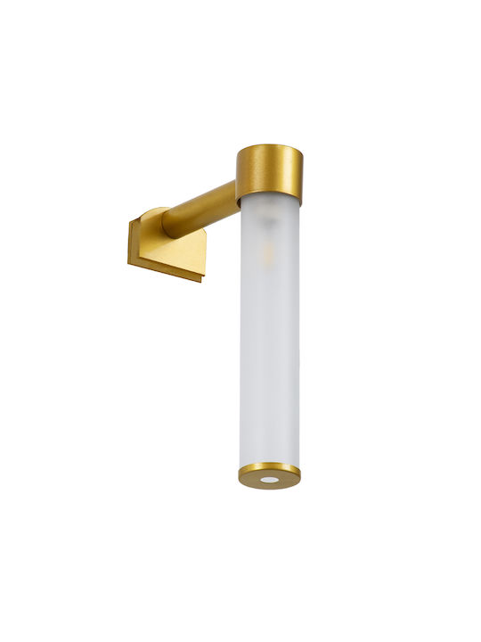 GloboStar Elsa Modern Leuchte Badezimmer mit Fassung G9 Gold 13.5x20cm