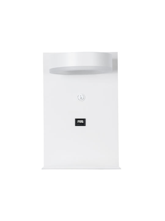 GloboStar Crown Modern Leuchte Wand mit Integrierter LED und Neutralweißes Licht 23x23cm