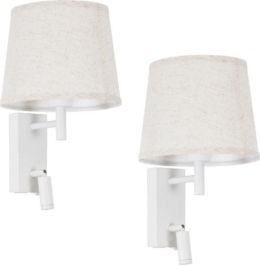 GloboStar Roulette-R Modern Wall Lamp with E27 Lamp Bulb Base with USB Port 22x37x37cm
