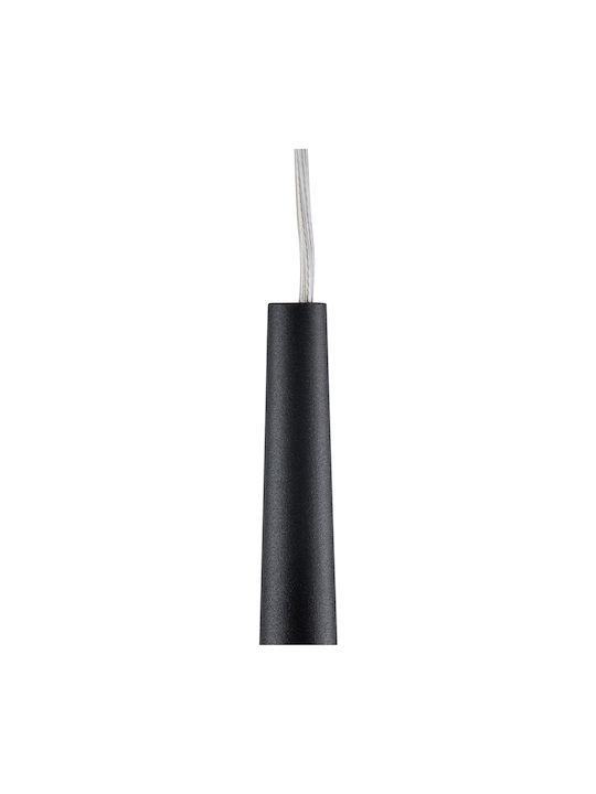 GloboStar TEARS Modern Wall Lamp with Integrated LED and Warm to Cool White Light Black 3.2x51.5cm