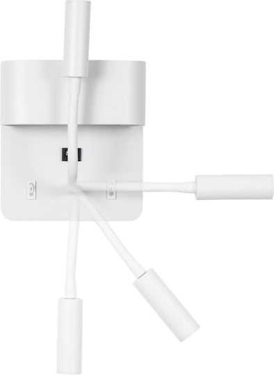 GloboStar Ibis Modern Lamp Wall with Integrated LED and Natural White Light 10x18cm
