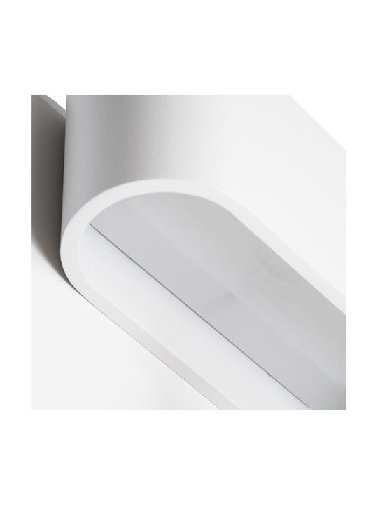 GloboStar Ibis Modern Leuchte Wand mit Integrierter LED und Neutralweißes Licht 10x18cm