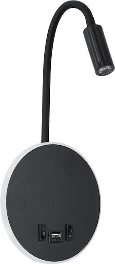 GloboStar Goose Μονό LED Φυσικό Λευκό Σποτ σε Λευκό Χρώμα