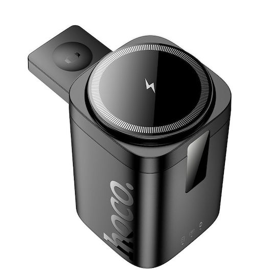 Hoco Ασύρματος Φορτιστής (Qi Pad) 15W Power Delivery Μαύρος (CQ20 Clever)