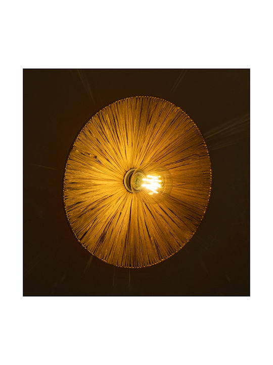 GloboStar Colombo Lamp Wall with Socket E27 Beige 40x4.5x9cm