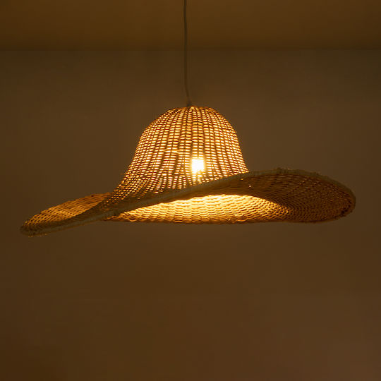GloboStar Espargos Ceiling Light Beige Boho Grid with E27 Socket 70x70x35cm