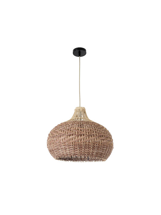 GloboStar Panama Ceiling Light Beige Boho Grid with E27 Socket 40x40cm