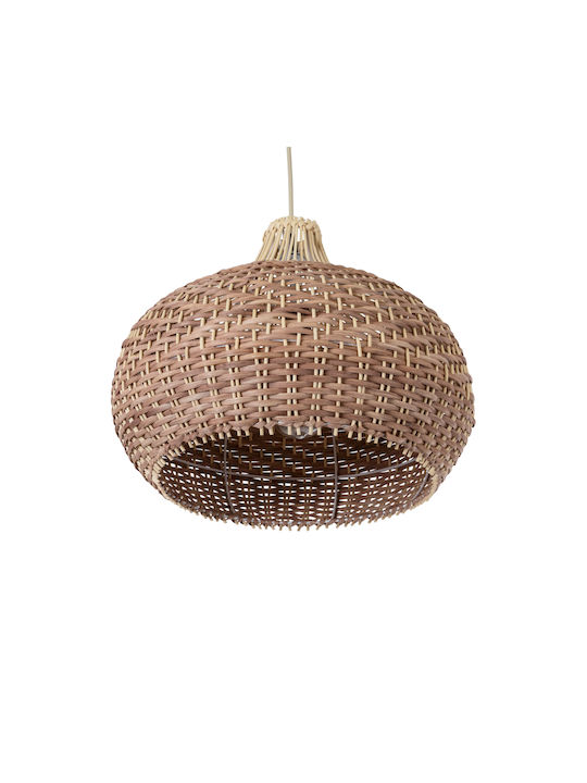 GloboStar Panama Ceiling Light Beige Boho Grid with E27 Socket 40x40cm