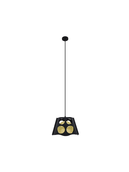 GloboStar Carter Pendant Light Black with Socket E27 28x28x22cm