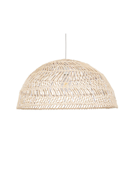 GloboStar Canary Ceiling Light Beige Boho Bell with E27 Socket 60x60x29cm