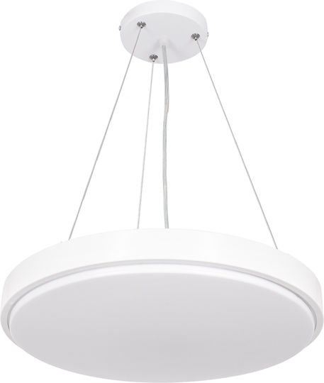 GloboStar Casper Deckenleuchte Weiß LED mit Verstellbarem Weißes Licht 45x45cm