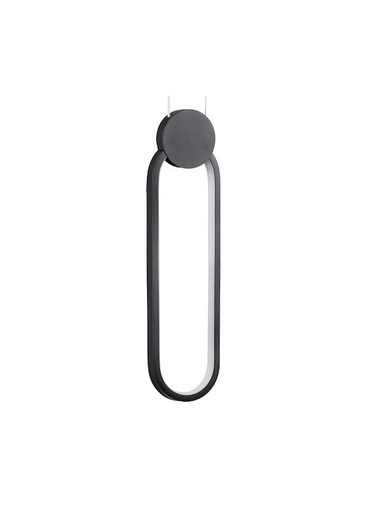 GloboStar Ildi Pendant Light Black 10x10x38cm