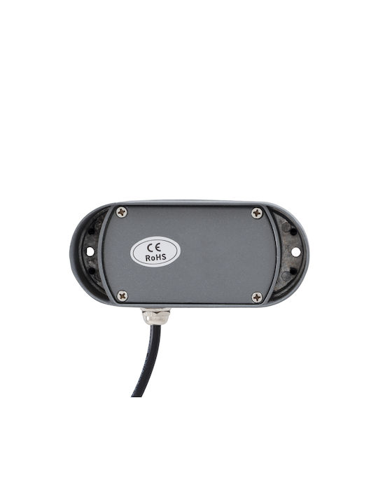 GloboStar Window-Curba Aplica de exterior montată pe perete LED IP65 6W cu Alb reglabil Lumină