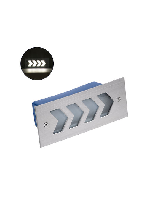 GloboStar Wandmontierte Außenbeleuchtung Deckenleuchte LED IP67 6W mit Natürliches Weiß Licht 17x7x5.5cm