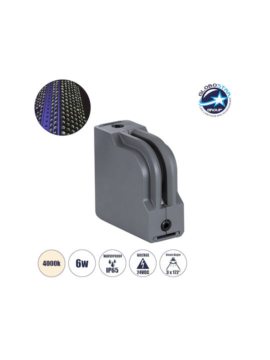 GloboStar Window-Corna Aplica de exterior montată pe perete LED IP65 6W cu Alb Natural Lumină