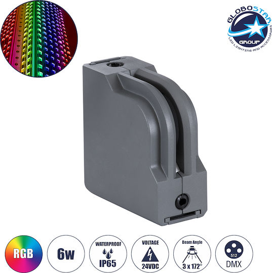 GloboStar Window-Corna Wandmontierte Außen-Deckenleuchte LED IP65 6W mit RGB Licht